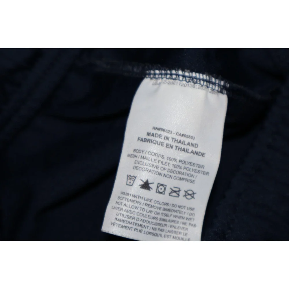 Nike Gym Pants Mens Small Navy Blue Dri-FIT Athletic Swoosh Logo Workout